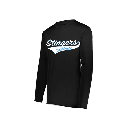 [222822.080.XS-LOGO2] Men's LS Smooth Sport Shirt (Adult XS, Black, Logo 2)