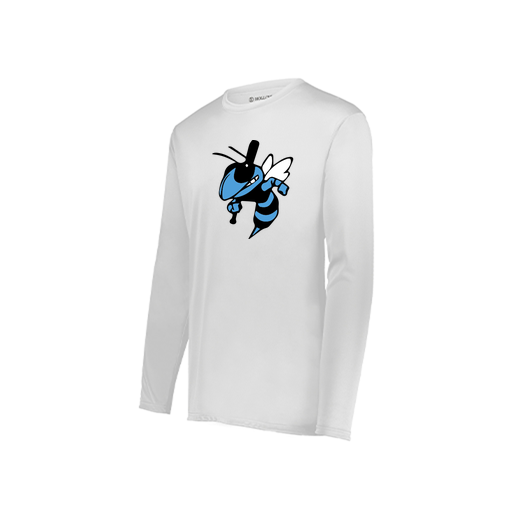 [222822.005.XS-LOGO1] Men's LS Smooth Sport Shirt (Adult XS, White, Logo 1)